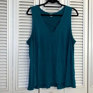 Old Navy Green Sleeveless Blouse